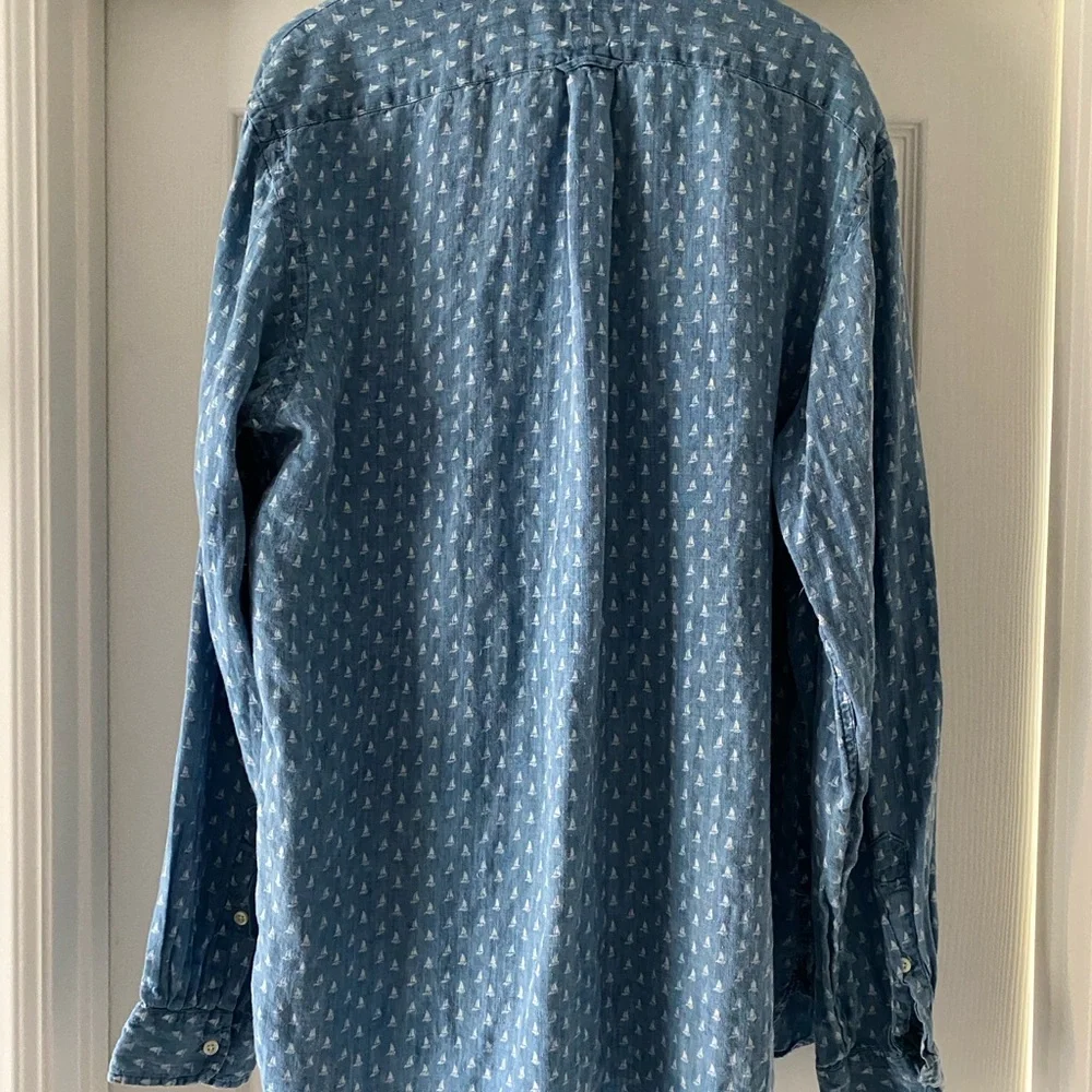 Ralph Lauren Linen Sailboat Button Down